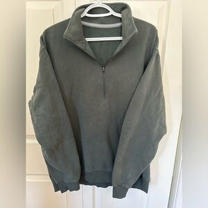 Lululemon Men's Steady State Green Half-Zip Sweater